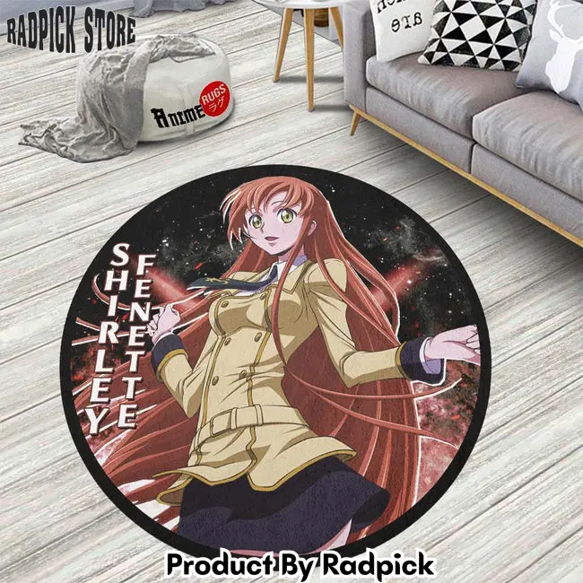 Shirley fenette round rug custom code geass anime circle carpet  rp0000469